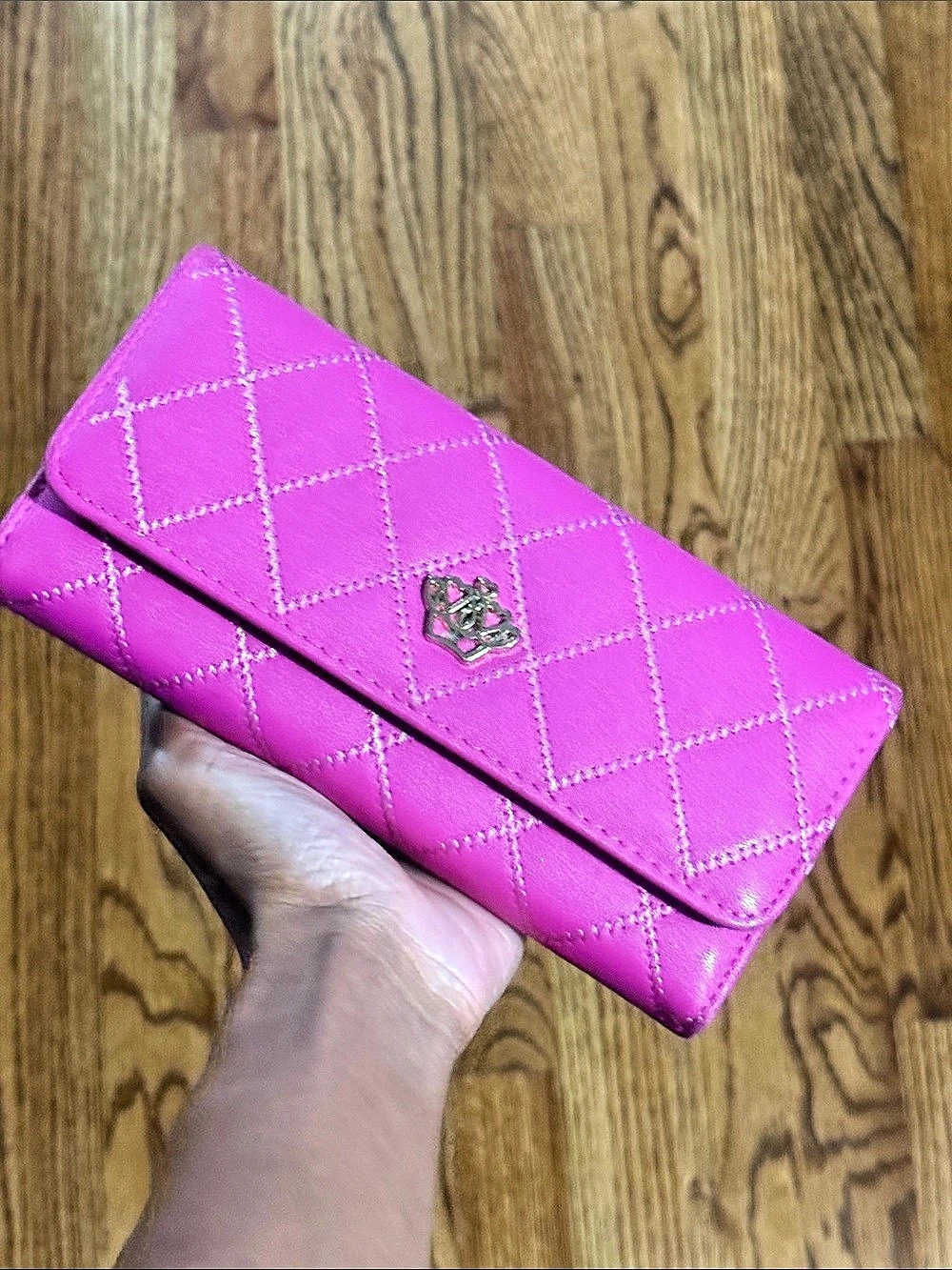 Quilted Pink Wallet - Picture 8 of 8
